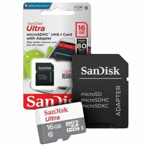 MEMORIA 16GB SANDISK CLASE 10 ORIGINAL