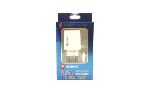 CARGADOR 220 MICRO USB 3.3A KOSMO