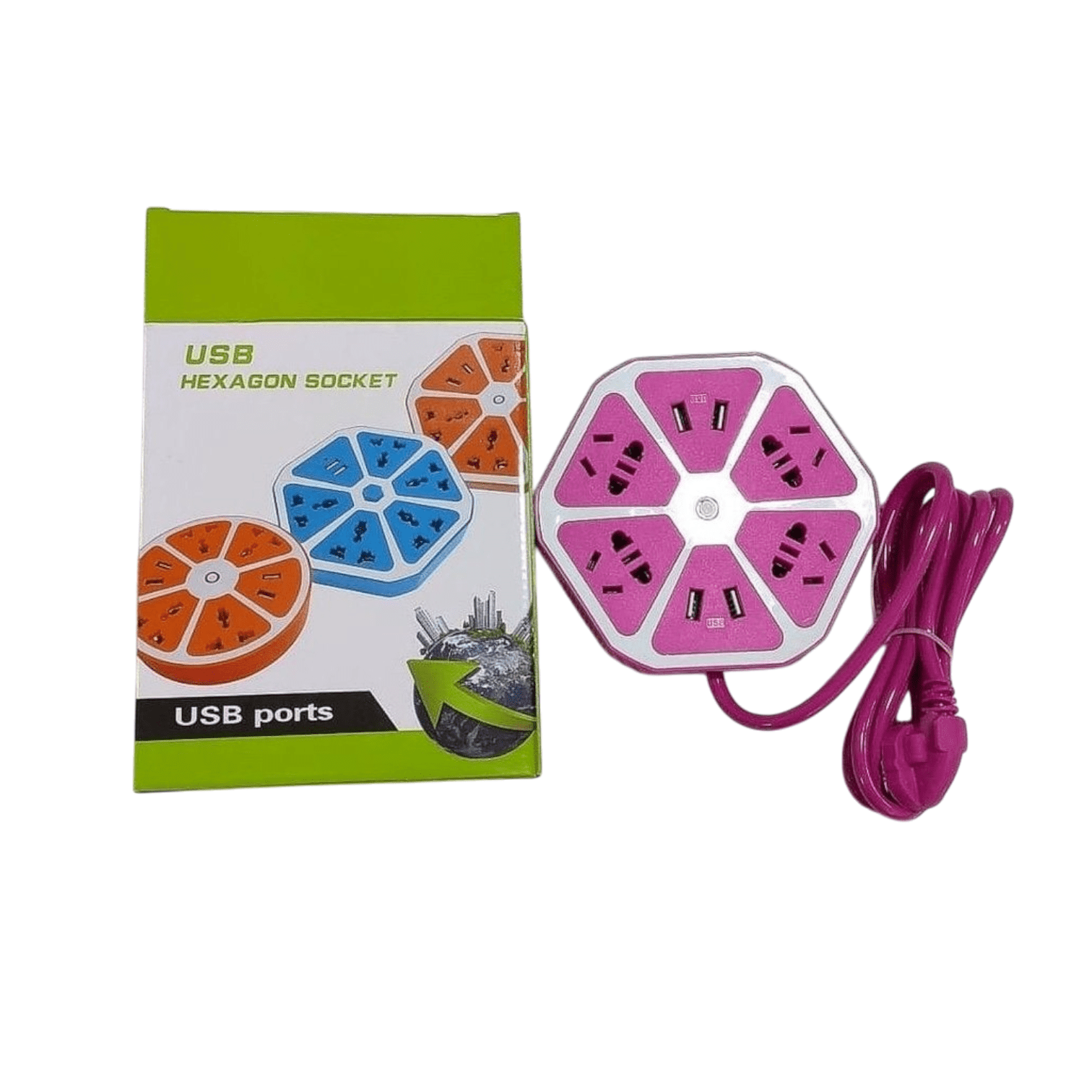 ZAPATILLA HEXAGONAL 4 USB - Imagen 2