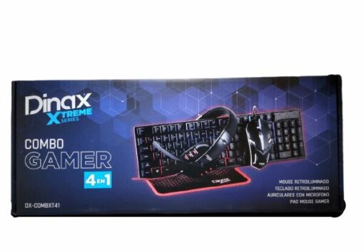 KIT TECLADO + MOUSE + PAD + VINCHA GAMER DX-COMBXT41