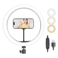 ARO FLASH LED SELFIE 30CM SIN TRIPODE ILU0066