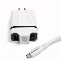 Alternative view of CARGADOR 2 USB A CON CABLE MICRO 3.1A CAR-3150
