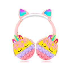 AURICULAR VINCHA BLUETOOTH AR-1372 CON OREJITAS POPIT UNICORNIO