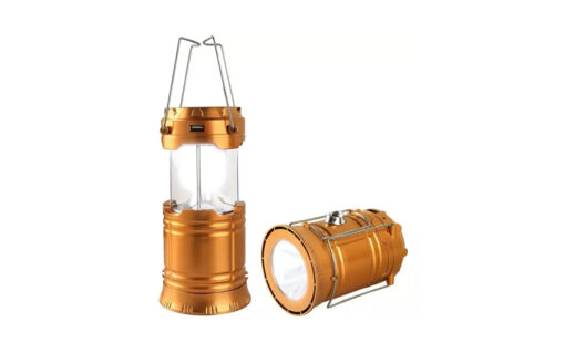 LINTERNA LED FAROL CAMPING SOLAR - RECARGABLE