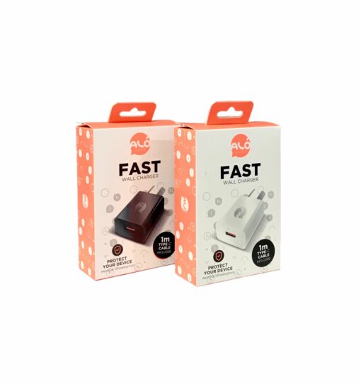 ADAPTADOR 1.5A CON CABLE TIPO C FAST ALO