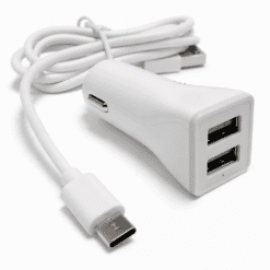 Alternative view of CARGADOR 2 USB A CON CABLE TIPO C AUTO RC-4801