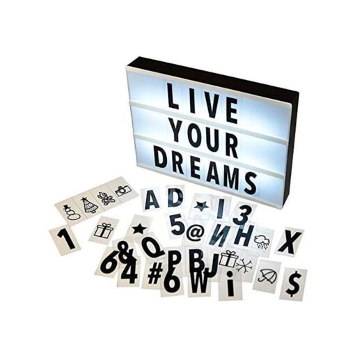 CARTEL LED CON LETRAS A4 LUM-9785