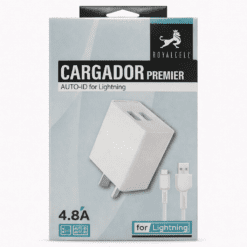CARGADOR 2 USB A CON CABLE IPHONE 4.8A RC5004800A