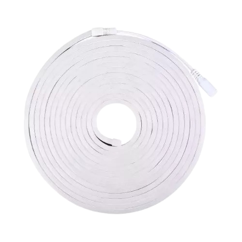 TIRA LED NEON 12V CON FUENTE (5 mts) BLANCA FRIA