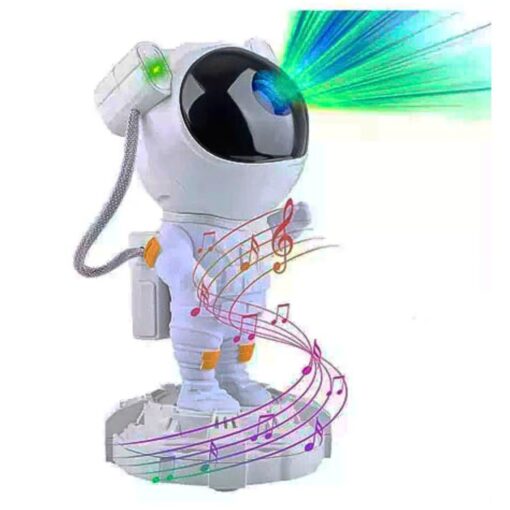 PROYECTOR DE GALAXIA ASTRONAUTA CON MUSICA/PARLANTE 22CM