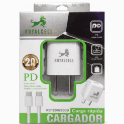 CARGADOR USB C CON CABLE TIPO C MINI RC12002800B