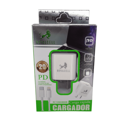 CARGADOR 2.8A TIPO C A IPHONE ROYALCELL