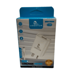 CARGADOR 3.4A MICRO USB CABLE DESMONTABLE LEGATUS