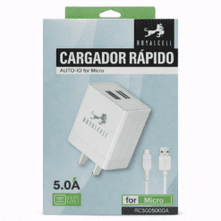 CARGADOR 2 USB A CON CABLE MICRO 5.0A RC5005000A