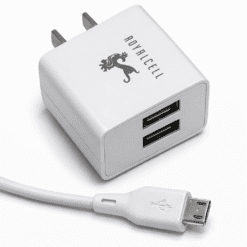 Alternative view of CARGADOR 2 USB A CON CABLE MICRO 5.0A RC5005000A