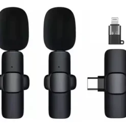 MICRÓFONO CORBATERO INALAMBRICO K9 DOBLE TIPOC/IPHONE