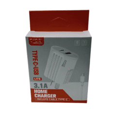 CARGADOR 220 TIPO C + USB CABLE DESMONTABLE 3.1 LITE PRO21
