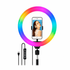 ARO FLASH LED SELFIE RGB 26CM SIN TRIPODE MJ-26/H-466