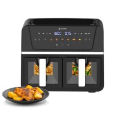 FREIDORA DIGITAL CON DOBLE VENTANA 9L 1700w HOG0199