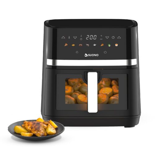 FREIDORA DIGITAL CON VENTANA 8L 1800W HOGO0200