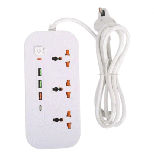ZAPATILLA T19 / 3 ENTRADAS + 3 USB + 1 TC 4.2A 3000W