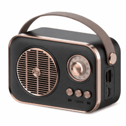 PARLANTE BLUETOOTH Y RADIO VINTAGE RECARGABLE RS-M4