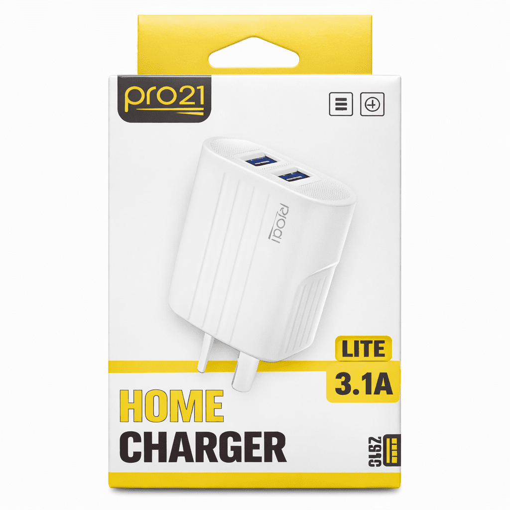 CARGADOR ADAPTADOR 2 USB A 3.1A LITE PRO21