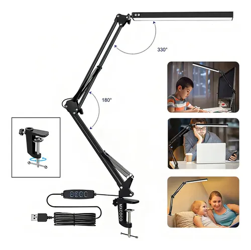 LAMPARA VELADOR LED ESCRITORIO ARTICULADA FL-0908 - Imagen 2