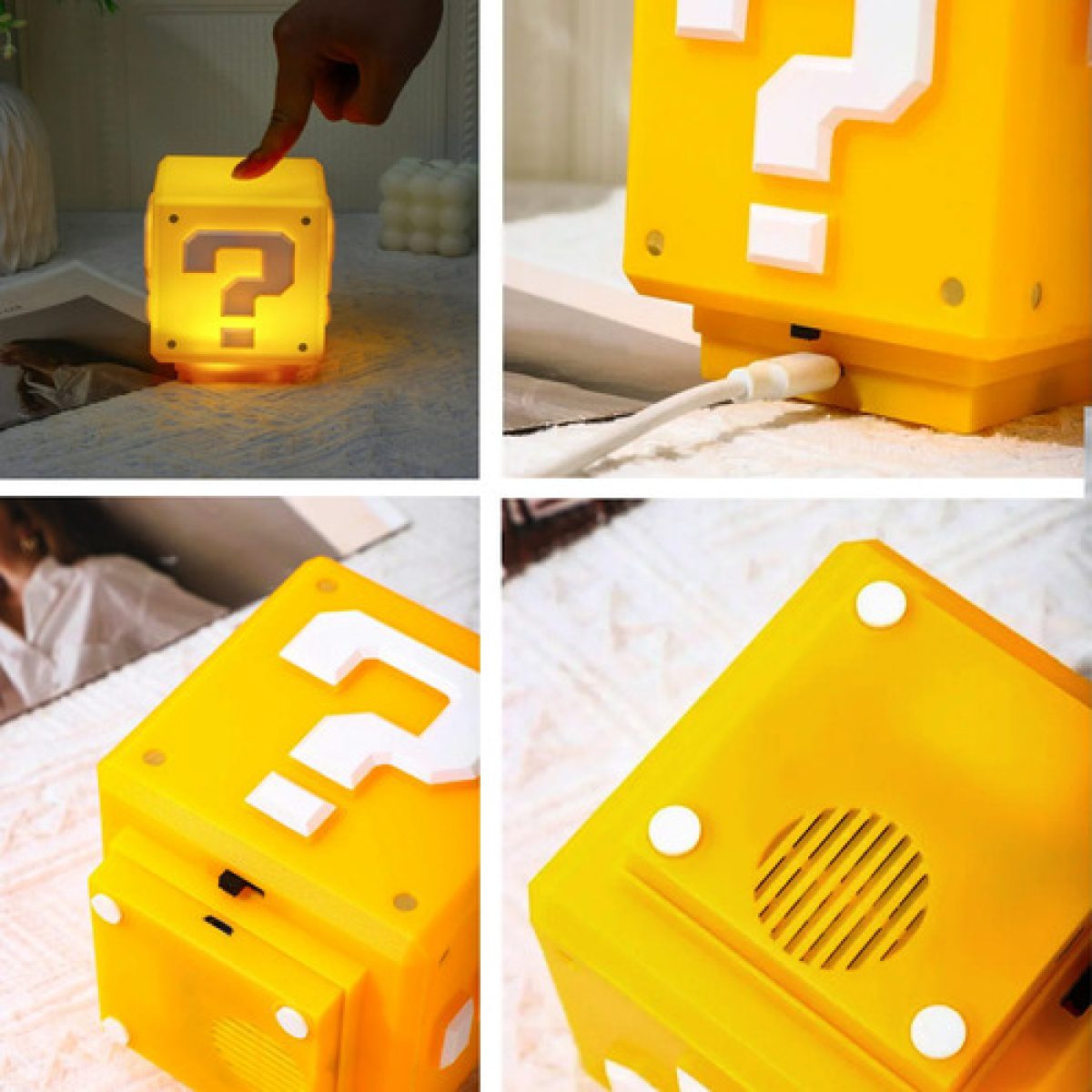 LAMPARA LUZ LED CUBO COIN SOUND - Imagen 3