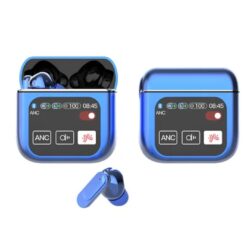 AURICULAR IN EAR BLUETOOTH SD09 CON PANTALLA INTELIGENTE ANC/ENC AZUL