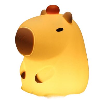 LÁMPARA VELADOR SILICONA RGB CAPIBARA QY-003