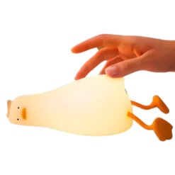 LÁMPARA VELADOR SILICONA RGB PATO QY-002