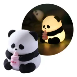 LÁMPARA VELADOR SILICONA RGB BABY OSO PANDA YH-304
