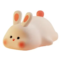 LÁMPARA VELADOR SILICONA RGB CONEJO YH-302