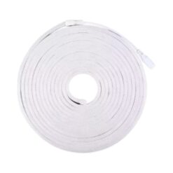 TIRA LED NEON 12V CON FUENTE (5 mts) BLANCA FRIA