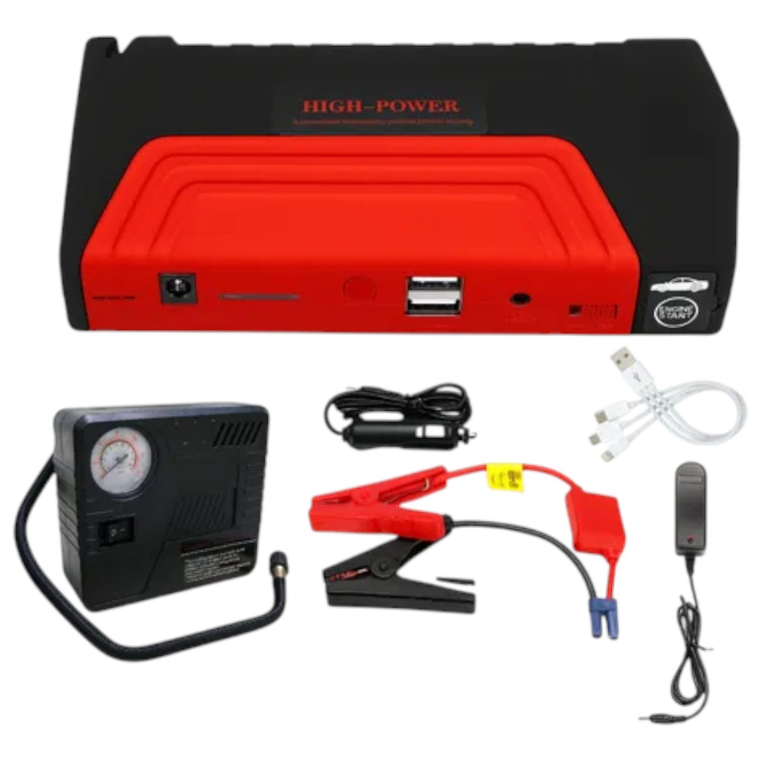 ARRANCADOR DE AUTO Y CARGADOR PORTATIL SD-3506