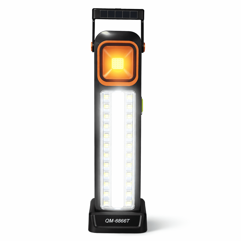 LUZ DE EMERGENCIA 32 LED C/PANEL SOLAR OM-6866T