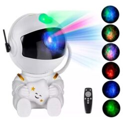 PROYECTOR DE GALAXIA ASTRONAUTA SENTADO C/CONTROL LED-83087