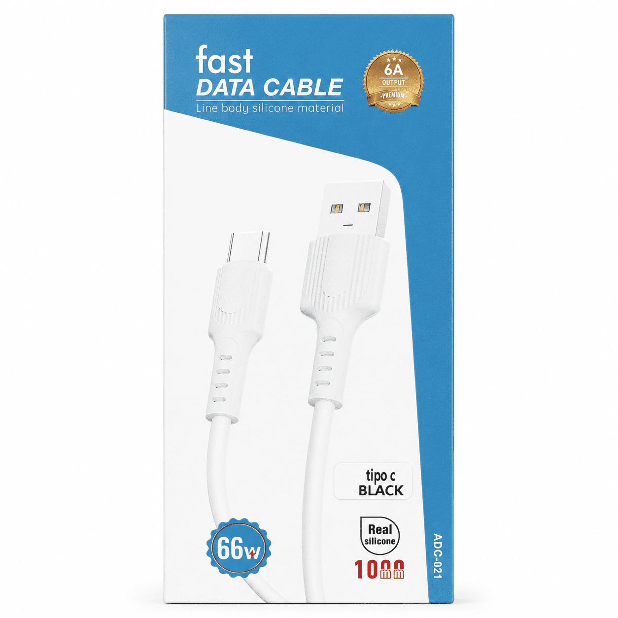 CABLE USB A TIPO C 6A 1M ADC-021