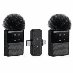 MICRÓFONO CORBATERO INALAMBRICO MS12 DOBLE TIPOC/IPHONE PELUCHE