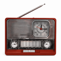 RADIO PORTATIL AM/FM 8 BANDAS VINTAGE RECARGABLE C/LINTERNA KTF-1647