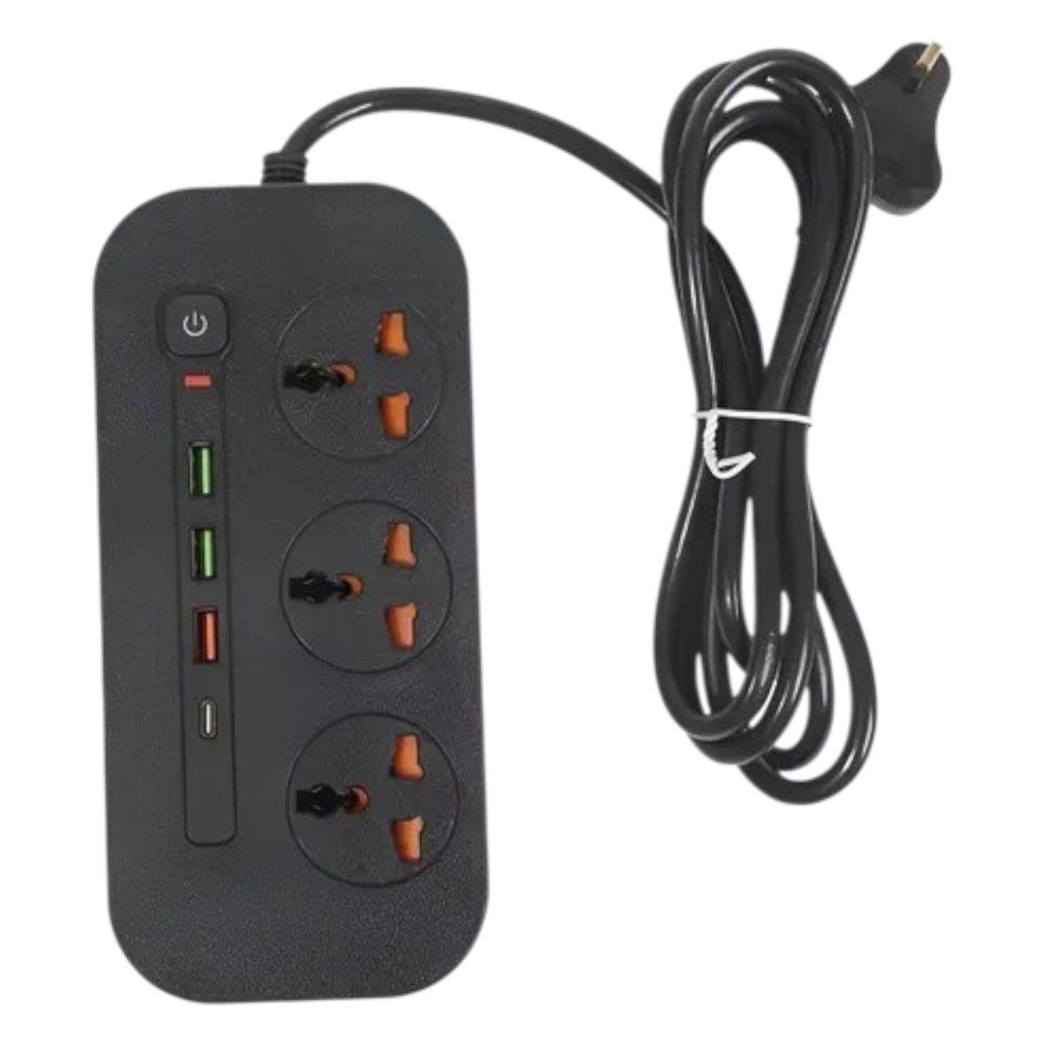 ZAPATILLA T-19 / 3 ENTRADAS + 3 USB + 1 TC 4.2A 2200W