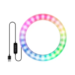ARO FLASH LED SELFIE 26CM SIN TRIPODE RGB 0064