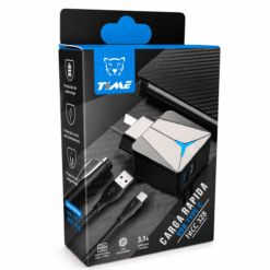CARGADOR 2 USB A CON CABLE TIPO C 3.1A TMCC328
