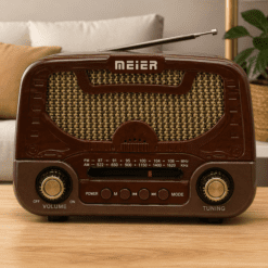 Alternative view of RADIO PORTATIL AM/FM 3 BANDAS VINTAGE RECARGABLE MD-1303BT