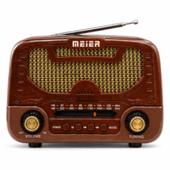 RADIO PORTATIL AM/FM 3 BANDAS VINTAGE RECARGABLE MD-1303BT