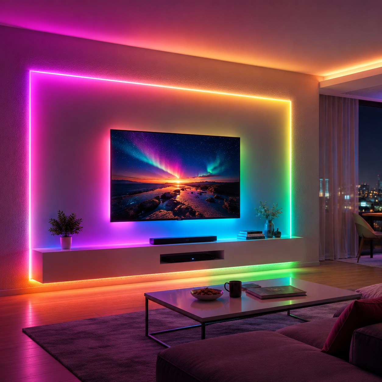 TIRA LED 5050 RGB 5M 12V C/CONTROL REMOTO LED-83094/HT-09 - Imagen 2