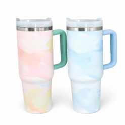 VASO TERMICO CON MANIJA Y SORBETE 1200ML O-77