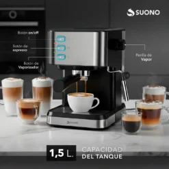 Alternative view of CAFETERA ESPRESSO MAKER DIGITAL 1.5L 0389