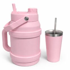 TERMO DE ACERO DOBLE PICO CON MATE Y BOMBILLA 1.5L QAN-2426